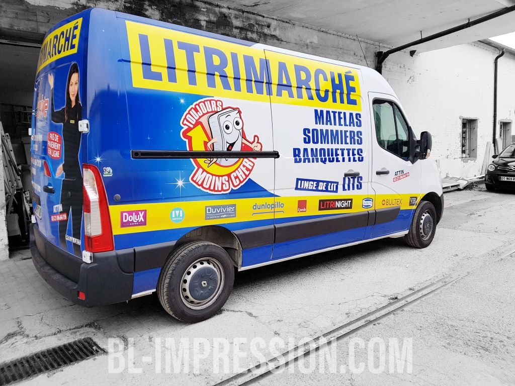 bl impression covering camion voiture cars truck wrap wrapping cover litrimarche attin lit etaples abbeville berck calais hardelot darty design pao logo adhesif
