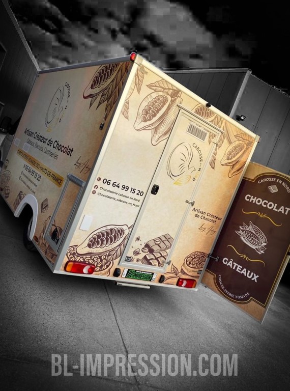 adhesif food truck Personnalisé