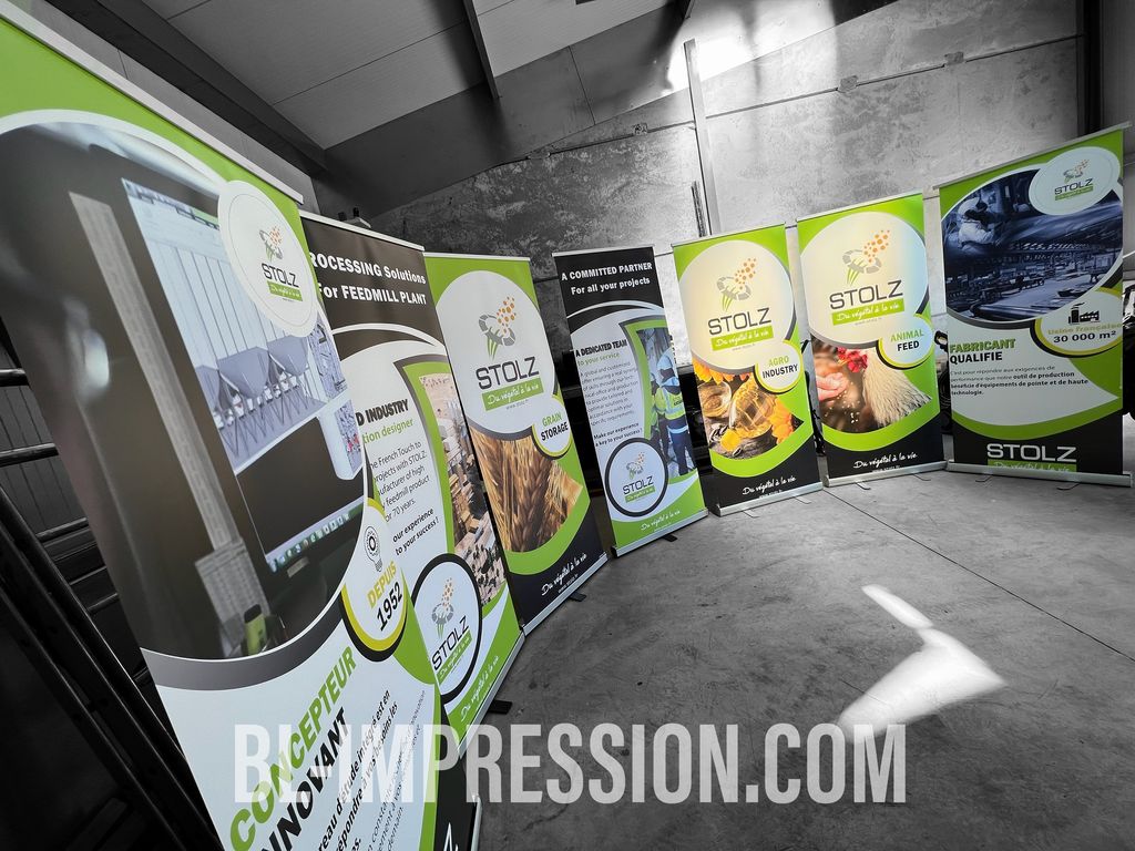 bl impression rollup roll up impression imprimerie numerique stand salon berck sur mer etaples hardelot abbeville rue quend fortmahon pro