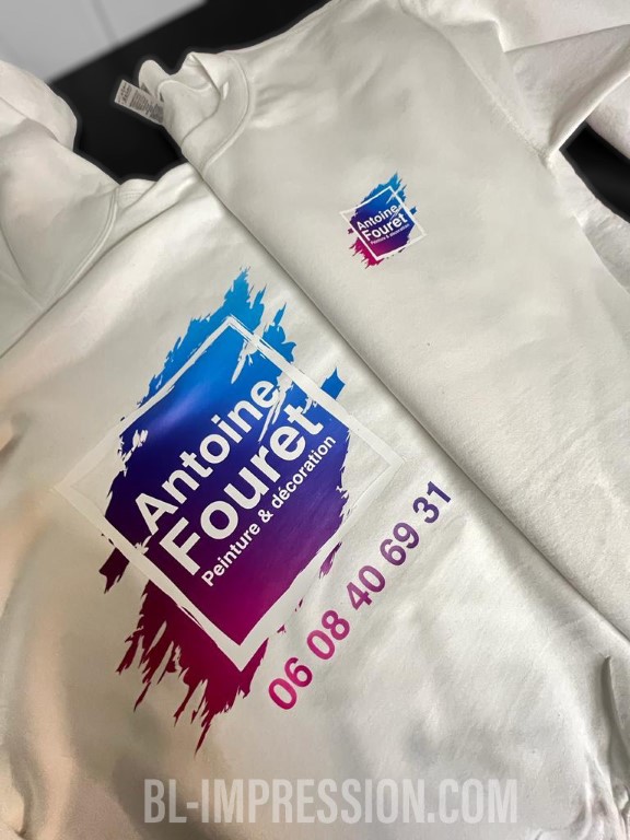 flocage textile flex vetement pro berck montreuil peintre facebook instagram pro pub Personnalisé