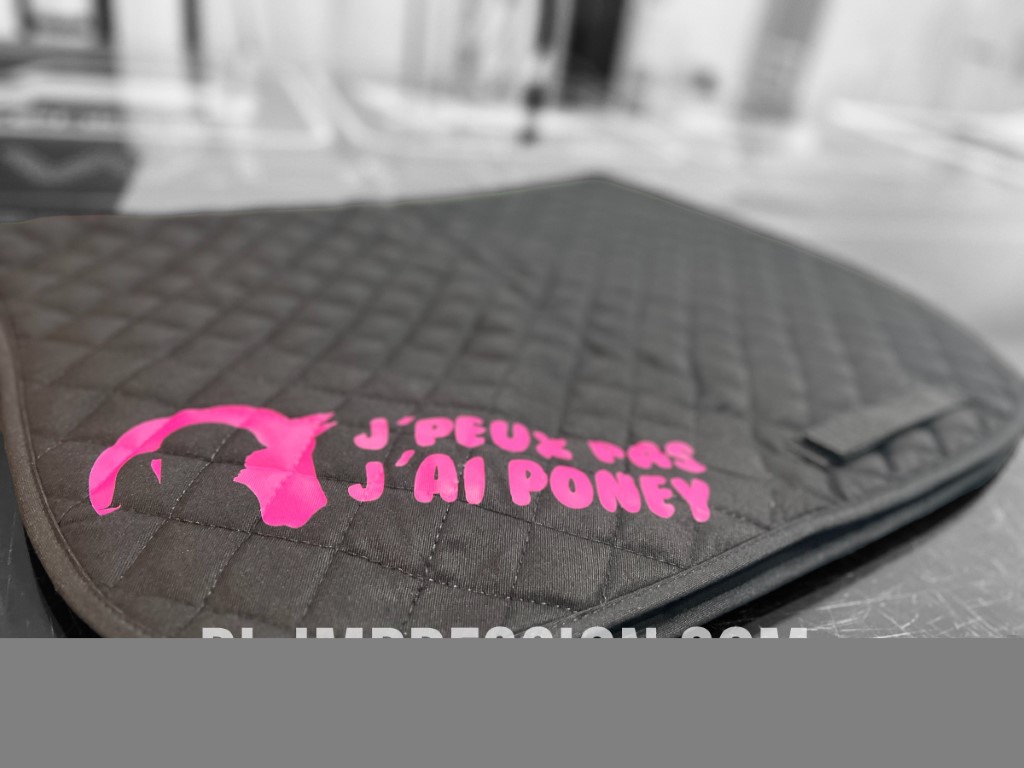 tapis de cheval flocage Personnalisé
