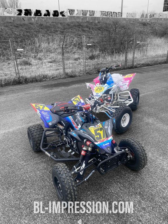 bl impression kitdeco kit deco print perso semi replica quad motocross yfzr yfz yzf yamaha quaduro pdv pont de vaux